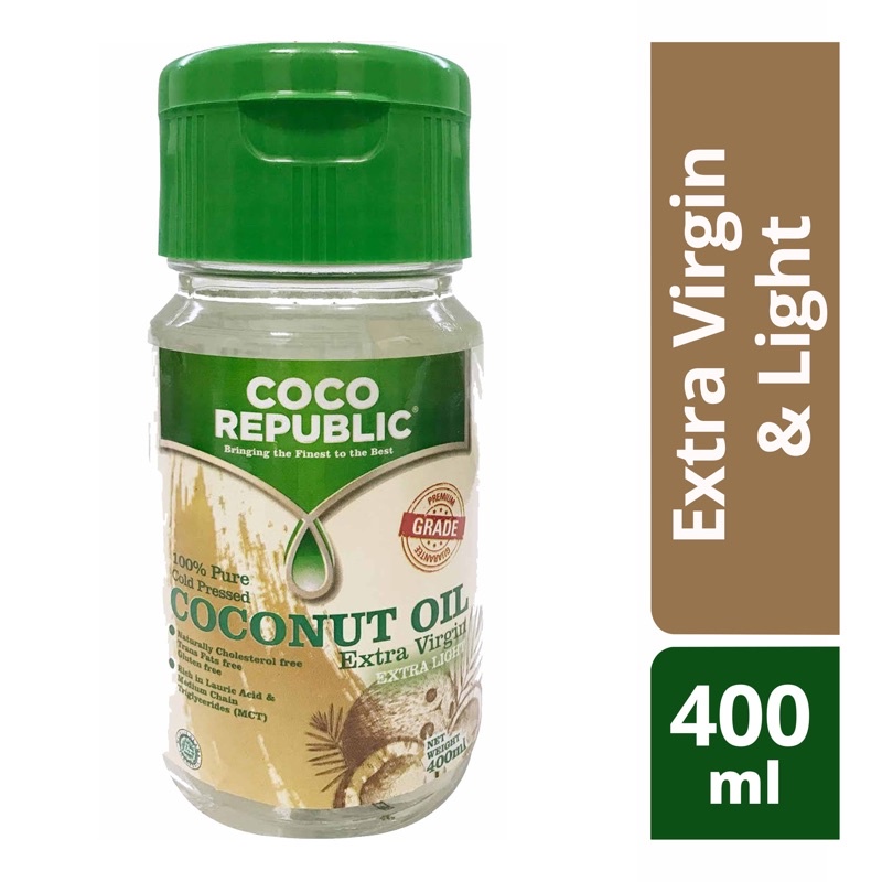 Coco Republic Extra Virgin Extra Light Coconut Oil 400ml / Minyak