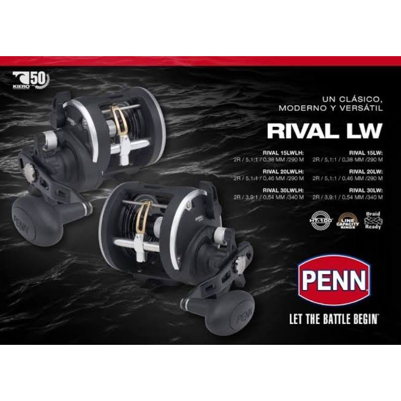 Penn Rival RVL15LWLH & RVL20LWLH Left hand Overhead Multiplayer Sw