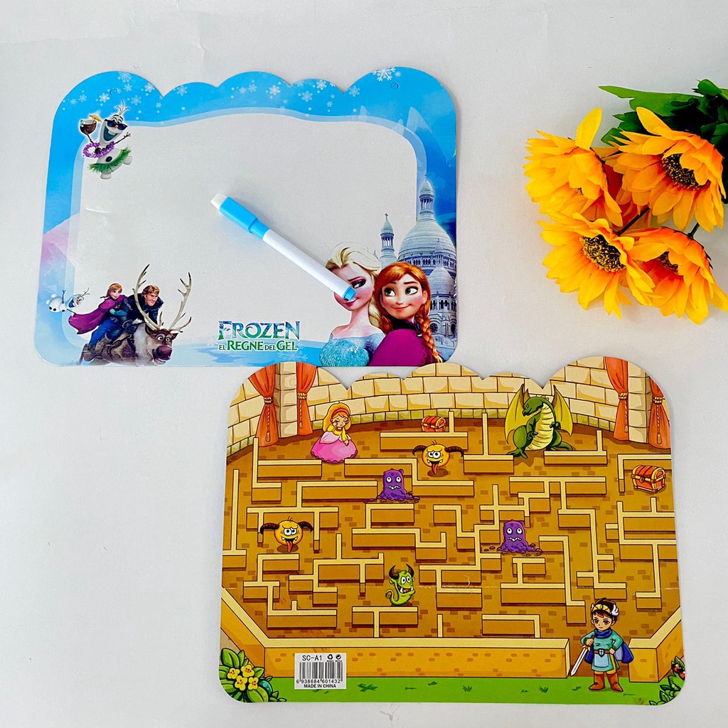 Children Mini Whiteboard Kids Learning Board Cartoon White Board Mini ...