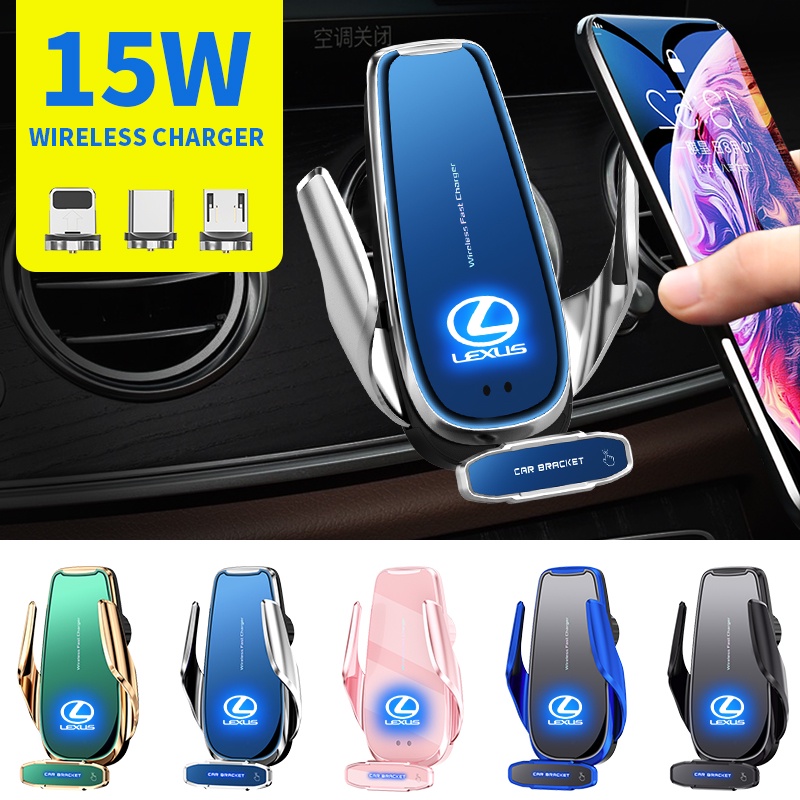 Wireless Car Charger Mobile Phone Holder For LEXUS CT200h F Sport ES LS