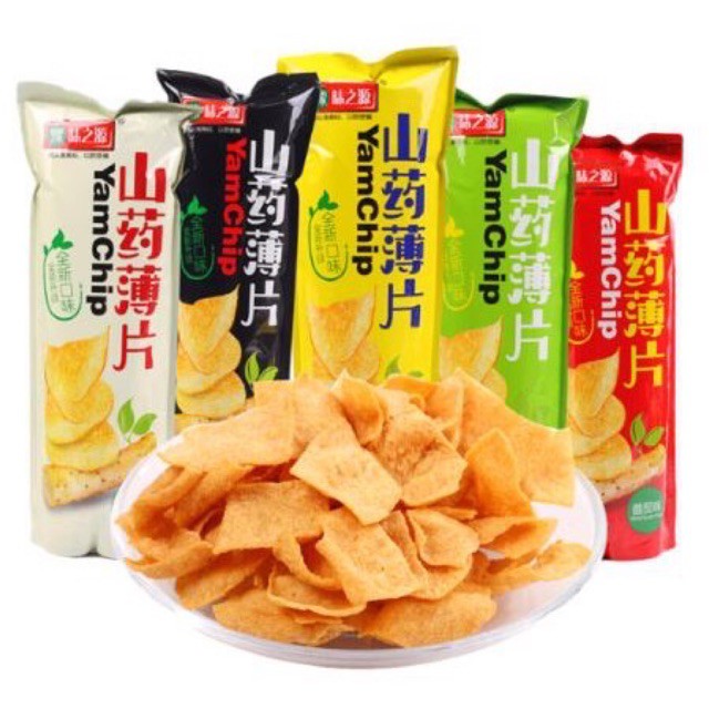 [ready Stock 现发] Yam Chips Famous Potato Chip Yam Chip 豫味之源 山药薄片薯片 大包装 