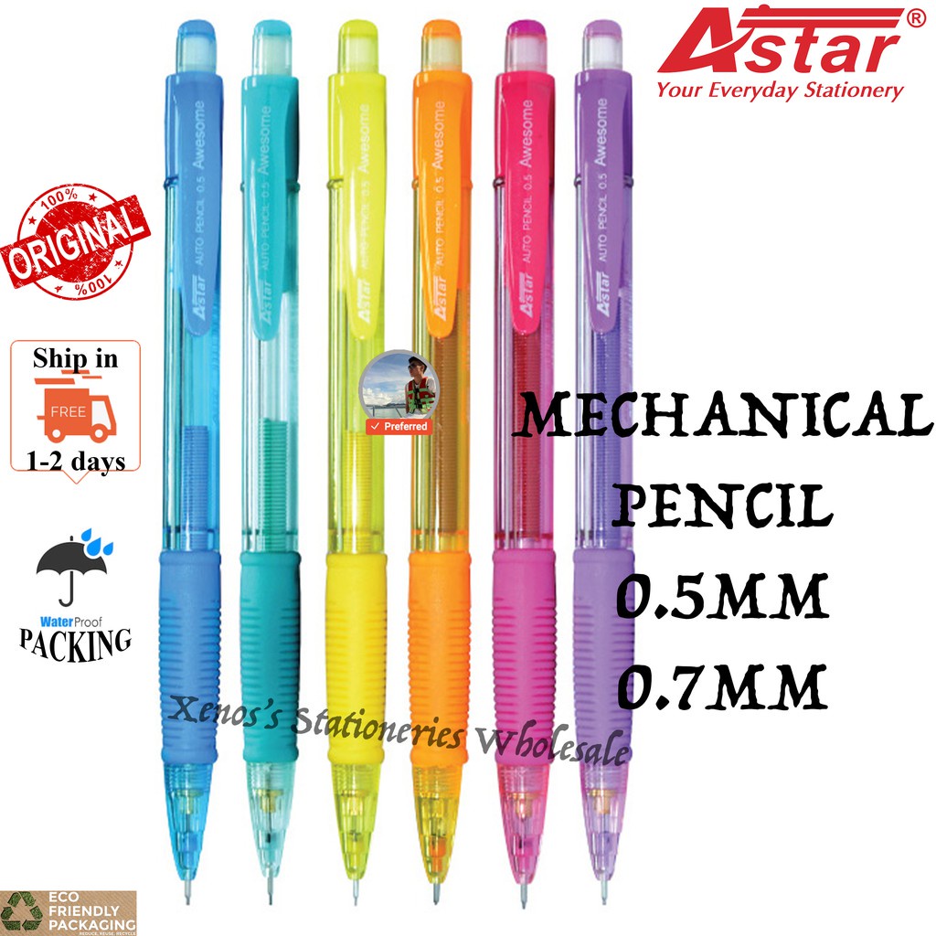 ASTAR MP-X5 (0.5MM) / ASTAR MP-X7 (0.7MM) SHAKER MECHANICAL PENCIL ...