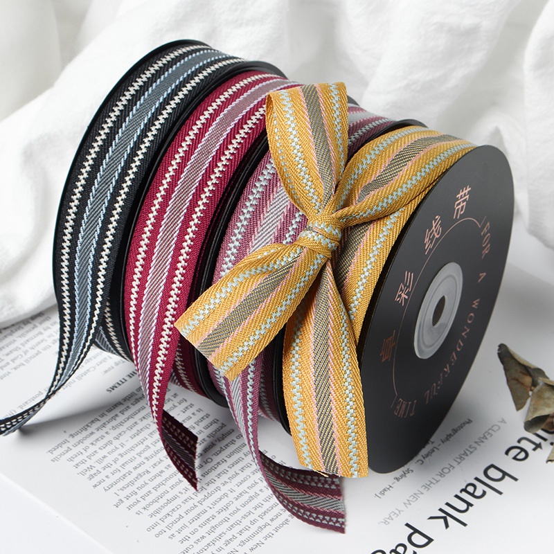 2.5CM Korean THICK COLOR Ribbon Flower Bouquet Wrapper Ribbon | Shopee ...