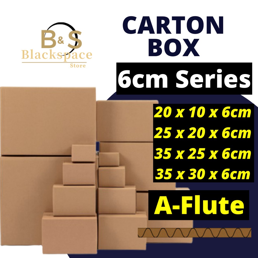 [6cm Height] Carton Box Paper Box Packaging Box Parcel Box 快递箱 Kotak ...