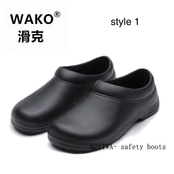 Wako safety shoes nonslip working shoes oil proof water proof chef