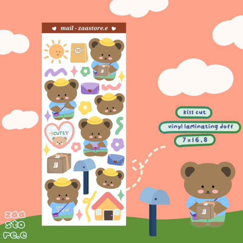 Korean sticker/Mail sticker/deco sticker | Shopee Malaysia