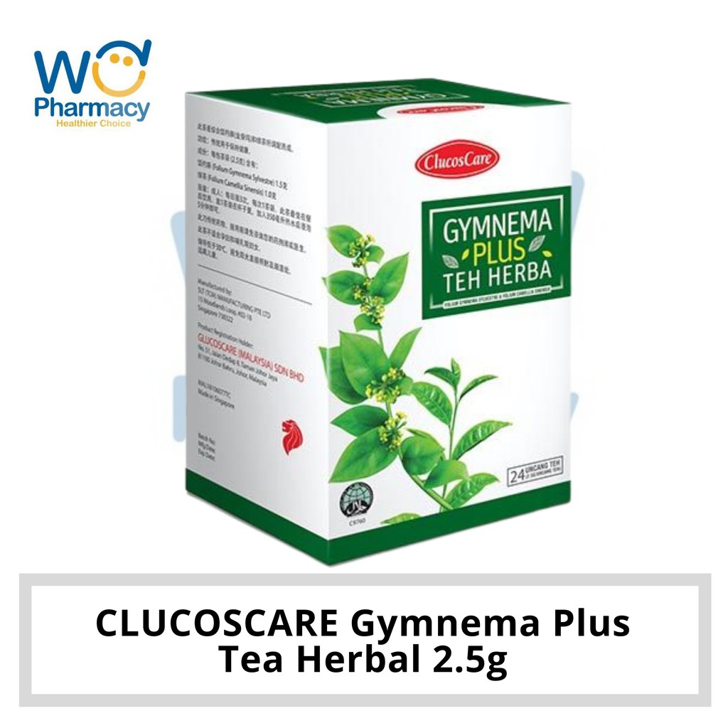 CLUCOSCARE Gymnema Plus Tea Herbal 2.5g 24's / 60's | Shopee Malaysia