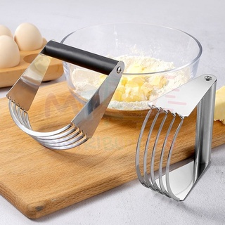 1pc Stainless Steel Dough Blender, Minimalist Silvery Pastry Blender For  Kitchen