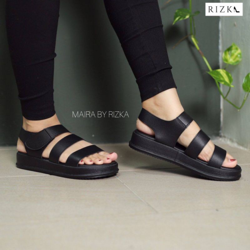 RIZKA MAIRA Latest Sandal Women Shoes Kasut Slipper Kasut Bertali ...