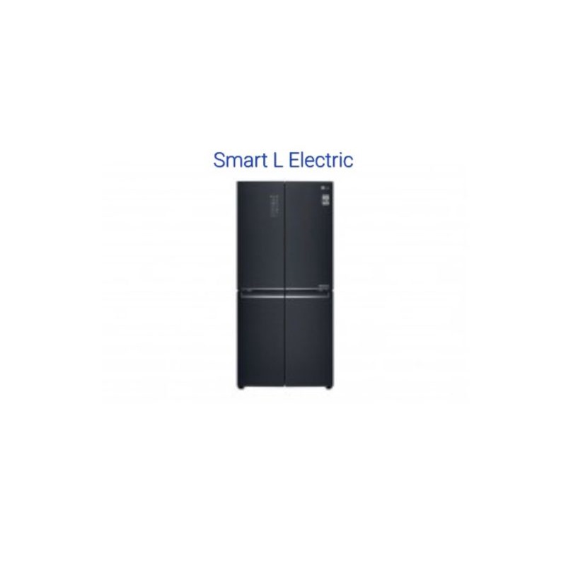 (Offer!!! Ready Stock!!!) LG 4 Door Fridge (455L) , Matte Black Steel