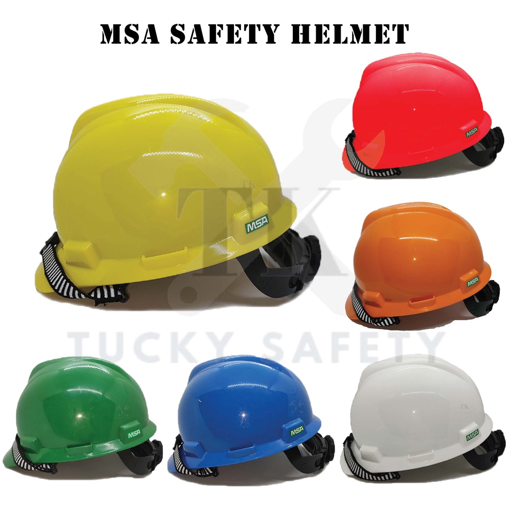 [ READY STOCK ] MSA CHINA SAFETY HELMET / HEAD PROTECTIVE / TOPI