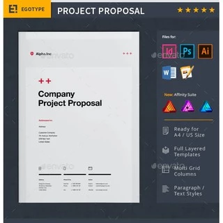 Minimal and Professional Project Proposal Template
