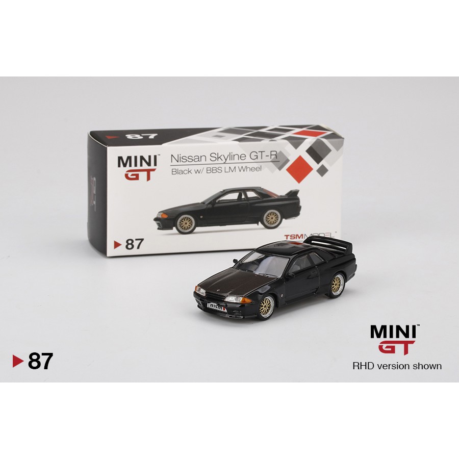 MINI GT Nissan GT-R (R32) Black w/ BBS LM Wheel | Shopee