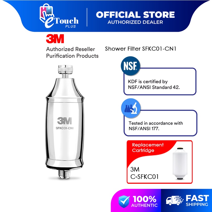 3M SFKC01CN1 Shower Water Filter System, Chlorine Reduction KDF Water Filters /3M CSFKC01