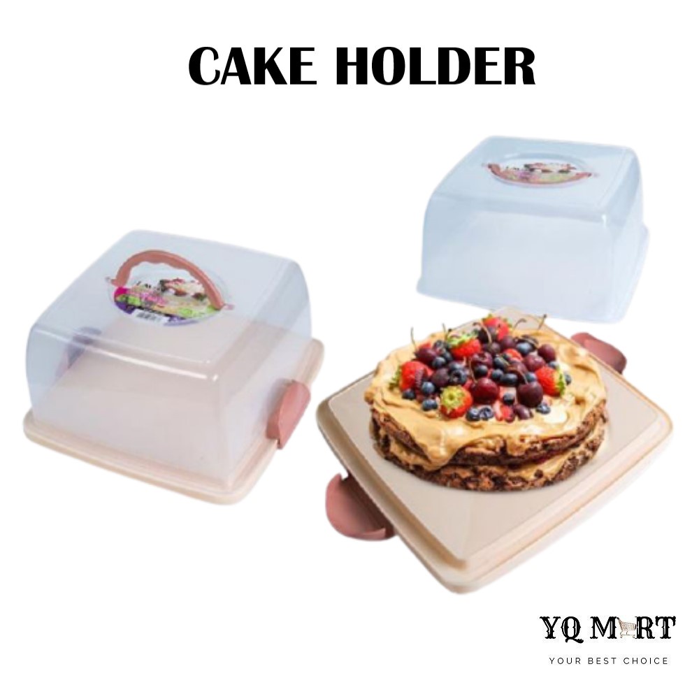 Square Cake Holder Cake Storage Bread Storage Tempat Kek Roti Shopee
