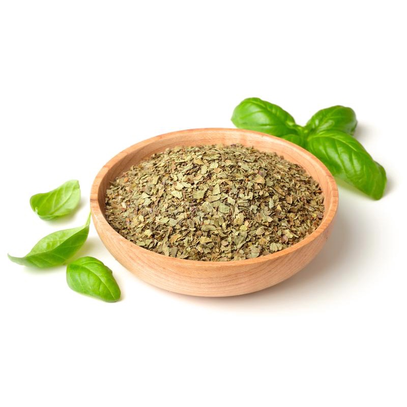 Ready Stock HALAL DRIED BASIL LEAVES 50G DRIED BASIL LEAF FLAKES