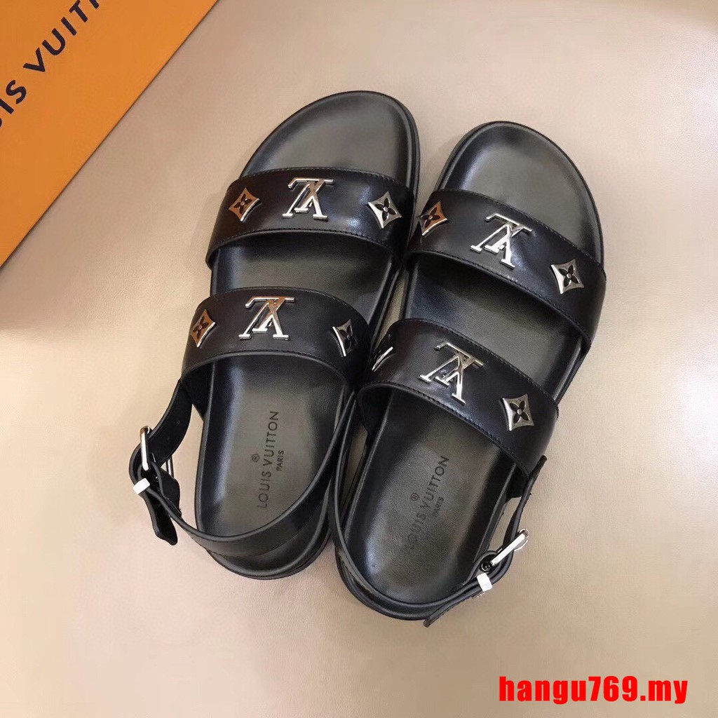 kasut lelaki ◣100% Original ◢ New Louis Vuitton Lv Men slipper men sandal  lelaki