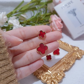 Vca red store earrings