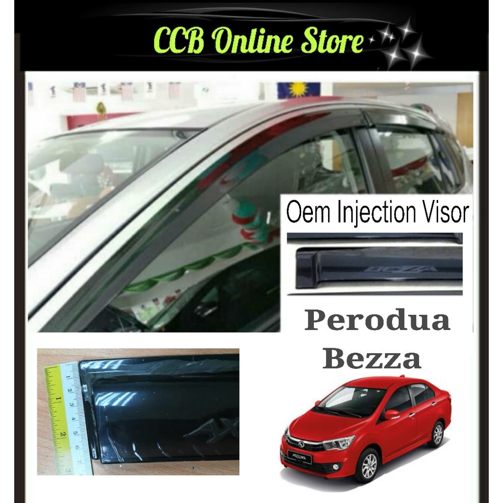 Perodua Bezza Oem Injection Door Visor (3