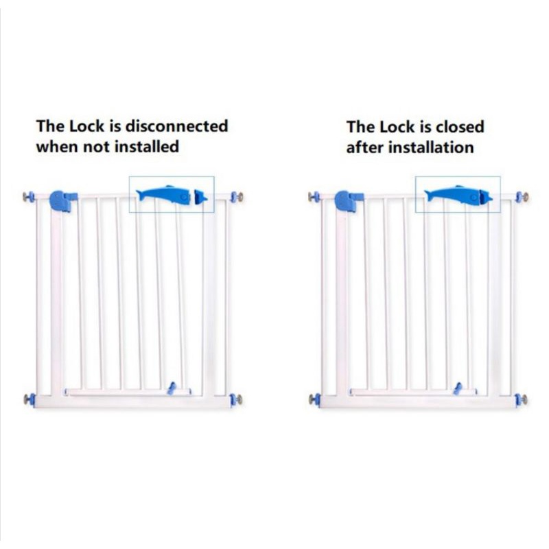 (used)Premium Baby Safety gate safe Auto Lock Security Gate (105cm ...