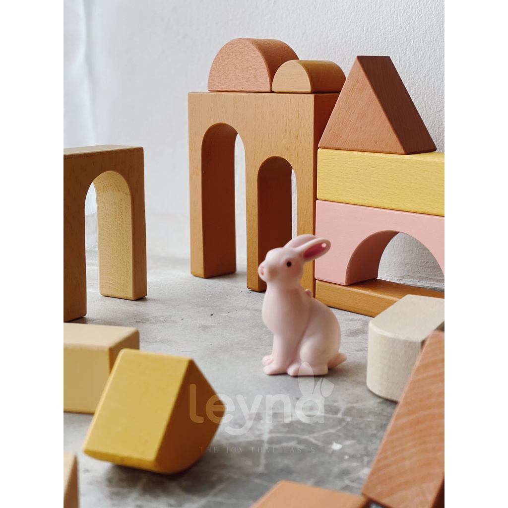 Premium Quality Wooden Blocks Building toy Educational Pretend Play ...