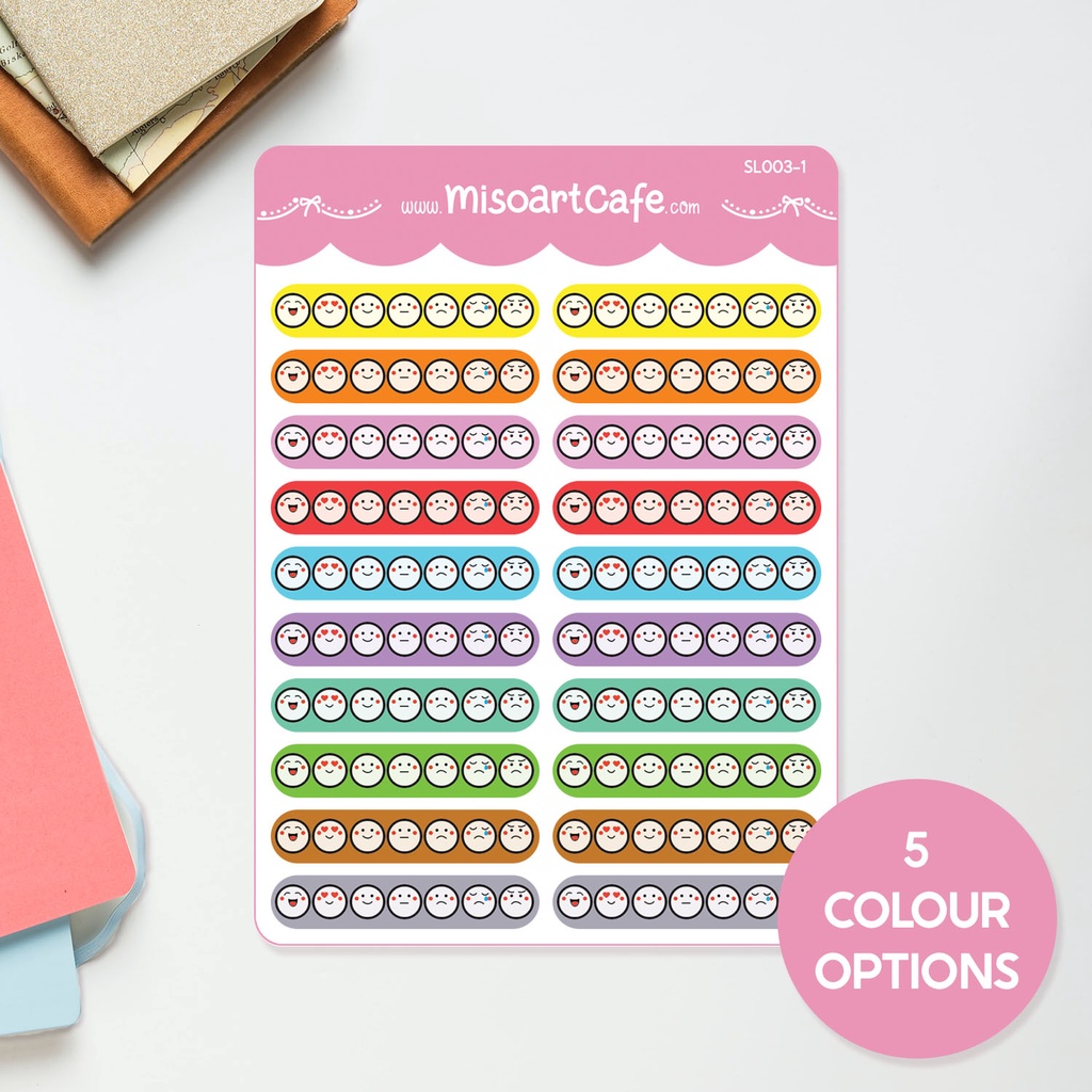 Mood Tracker - Self Love Waterproof Planner Sticker Sheet for Bujo ...