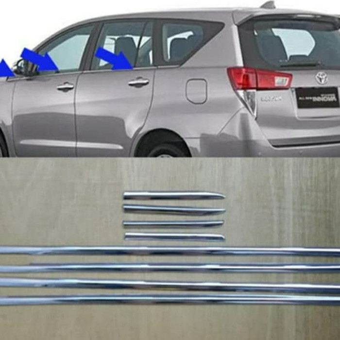 Side glass List door seam window liner toyota innova innova reborn 2016 ...