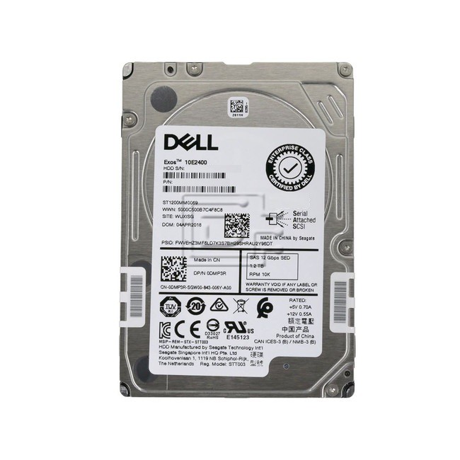 Dell / Seagate Enterprise / EXOS 10E2400 / 600GB / 10000 RPM / 2.5" / 2 ...
