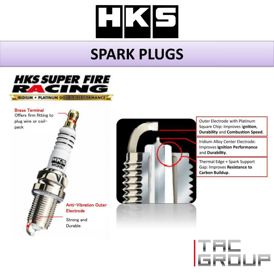 HKS SUPER FIRE RACING IRIDIUM + PLATINUM Spark Plug [Price /pc