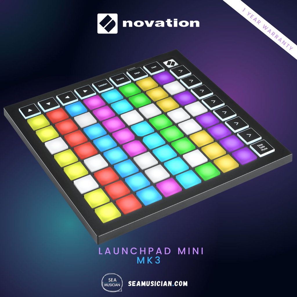 NOVATION LAUNCHPAD MINI MK3 GRID ABLETON LIVE & LOGIC CONTROLLER (MINI ...