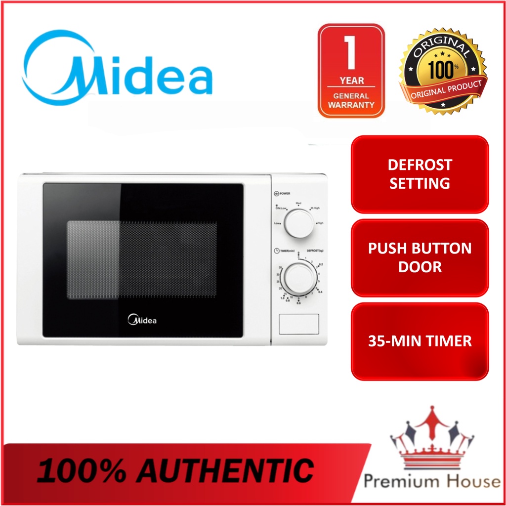 [TODAY ONLY] Midea MM720CGE Microwave Oven 20L White Colour MM720CXM ...