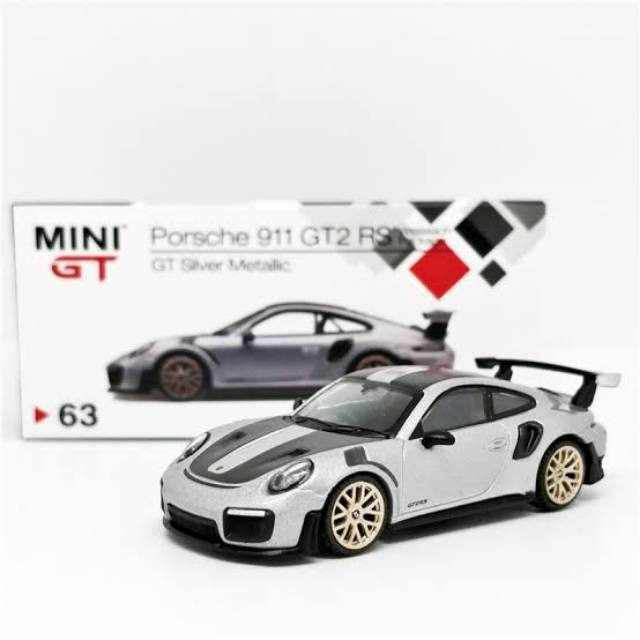 Minigt Mini GT Porsche 911 GT2 RS Silver Metallic Diecast 1/64 | Shopee ...