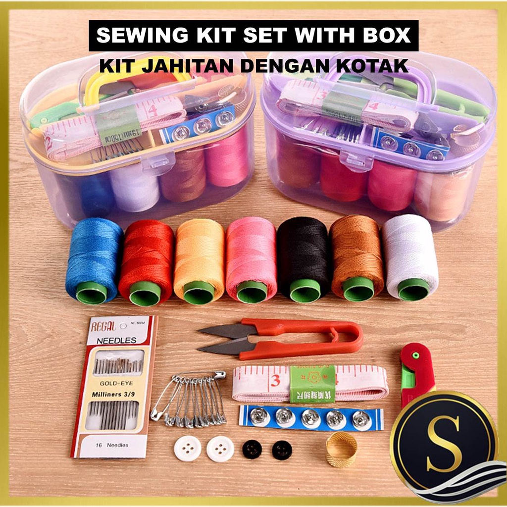 Sewing Kit Set With Box Household Portable Multifunction Mini Sewing
