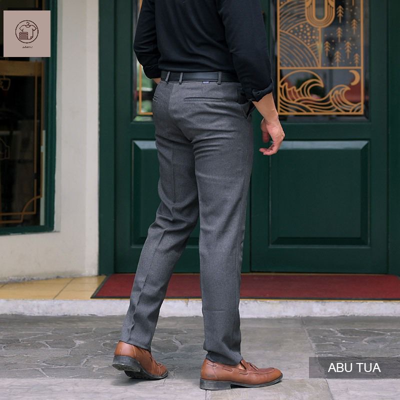 Men's Trousers/Men's Material Pants/slimfit Men's Work Pants Shopee