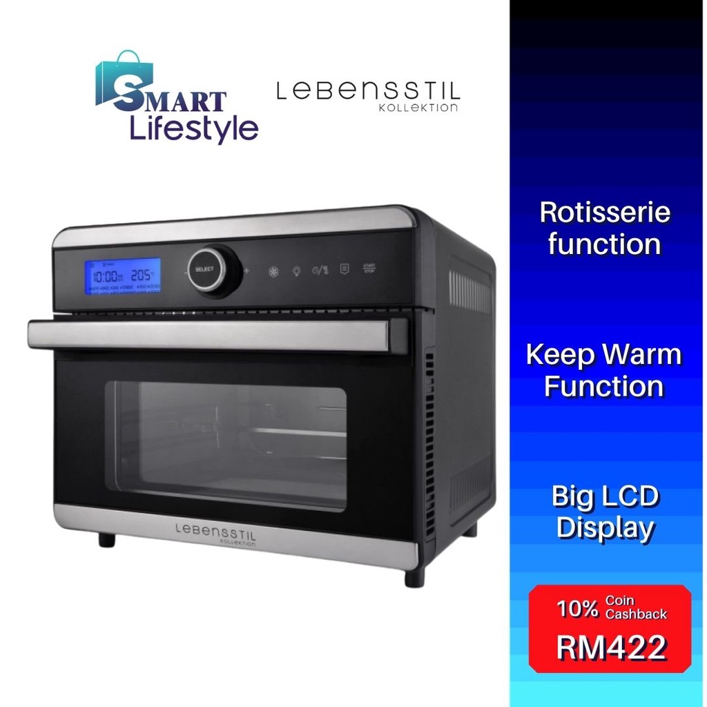 Lebensstil Air Fryer Oven With Fruits Dehydrator Function (18L) LKAF
