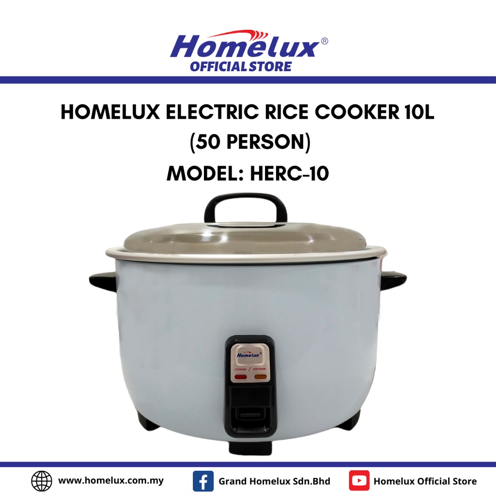 Homelux High Quality Commercial Electric Rice Cooker / Periuk Nasi ...