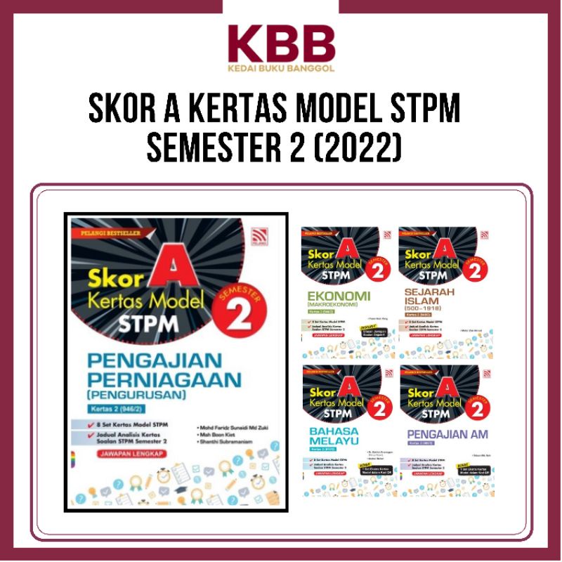 [pelangi] Skor A Kertas Model Stpm Semester 2 2022 Shopee Malaysia