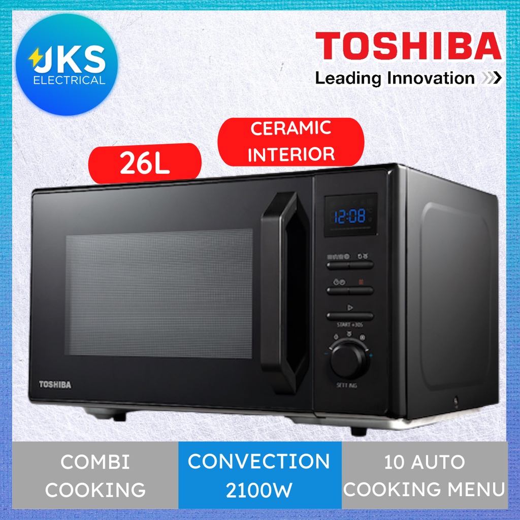 Toshiba 26L MW2AC26TF (BK) Microwave Oven with Grill & Convection