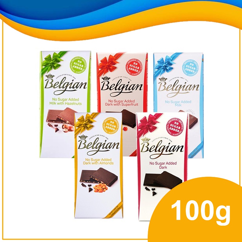 Belgian No Sugar Added Chocolate 100g Exp JUNE 2024 Shopee Malaysia   Fc06e8e3c76901610cd35a172dcc3104