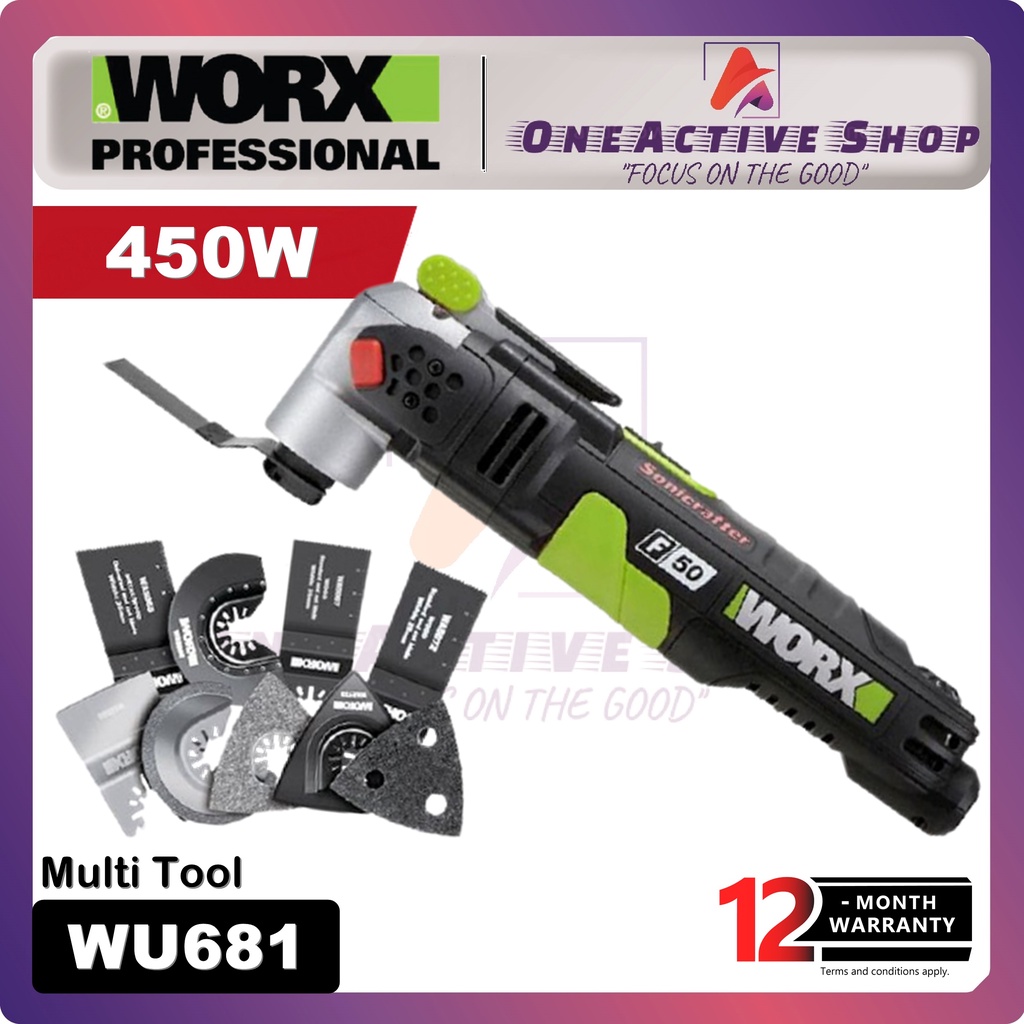 WORX Oscillating Multi Tool 450W WU681 1 Year Warranty WORX