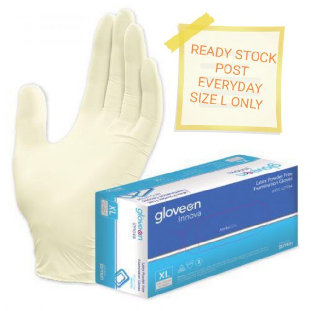 (READY STOCK) GLOVEON INNOVA SIZE L (100'S PER BOX) SAFETY HAND GLOVE Shopee Malaysia