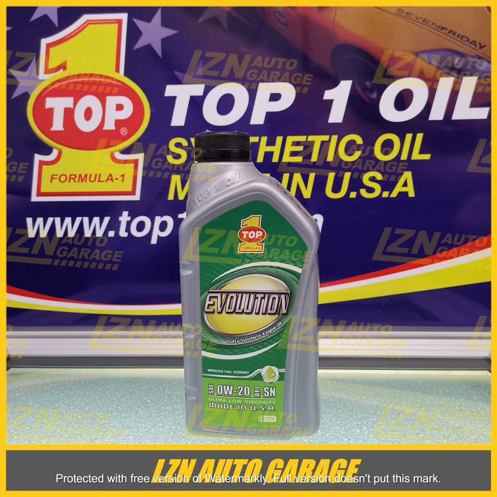 TOP 1 EVOLUTION 0W20 / 0W20 FULLY SYNTHETIC ENGINE OIL [ MADE IN USA