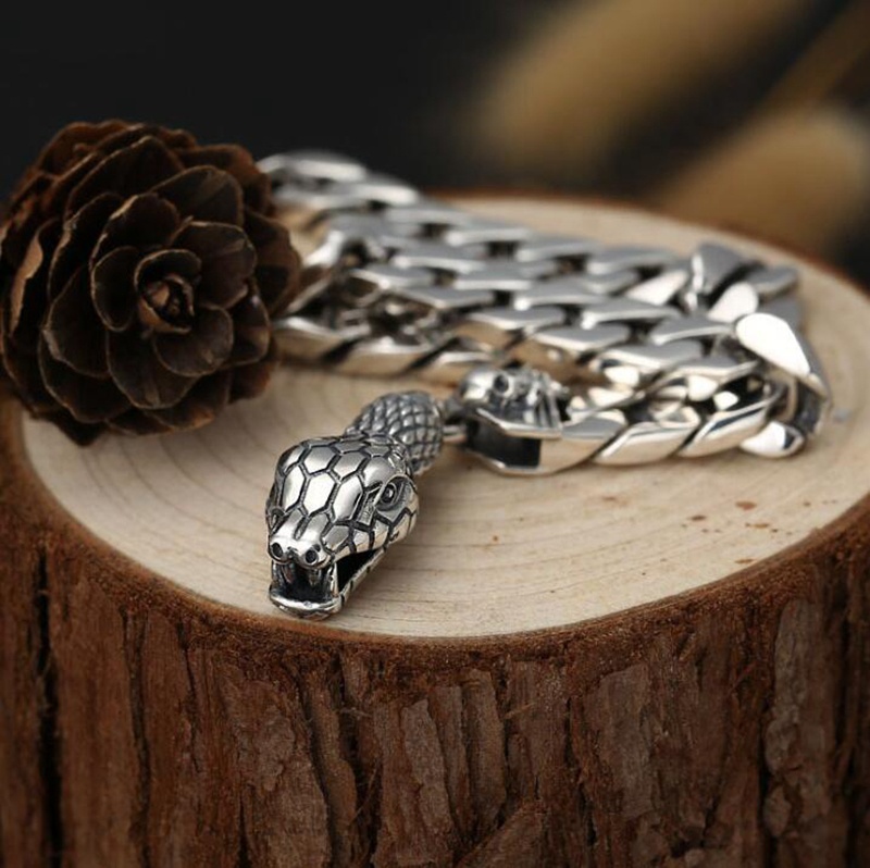 Womens skull online bracelet silver