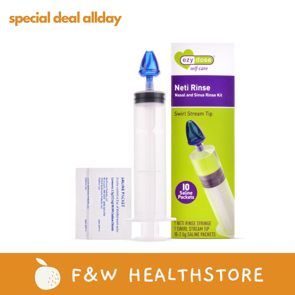 Ezy Dose Selfcare Neti Rinse Kit ( 1 Neti Rinse Syringe + 1 Swirl