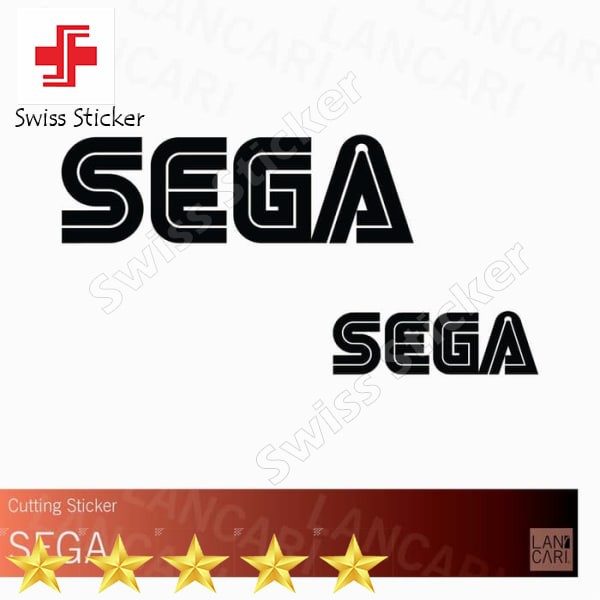 HITAM Sega Sticker Cutting Macbook Laptop Vinyl Cut Sticker - Elegant ...