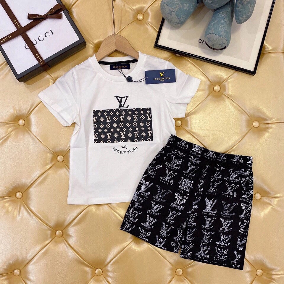 ⊕☍❦✾♗❡Louis Vuitton same style boys clothing summer new men