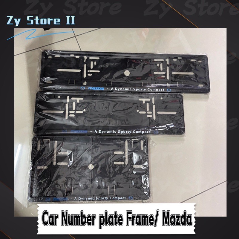 1pcs Mazda Car Number Plate Cover/Black Shopee Malaysia