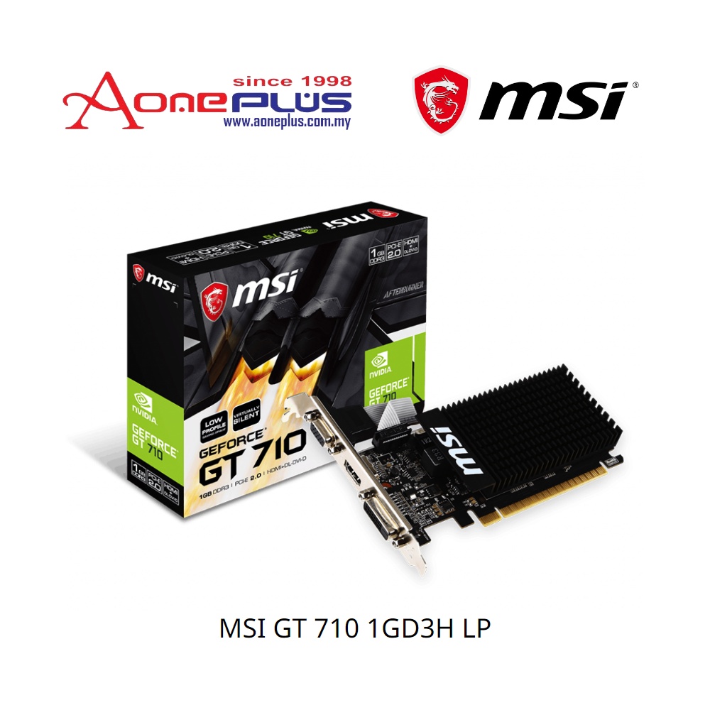 MSI GT 710 1GD3H LP VIDEO CARD