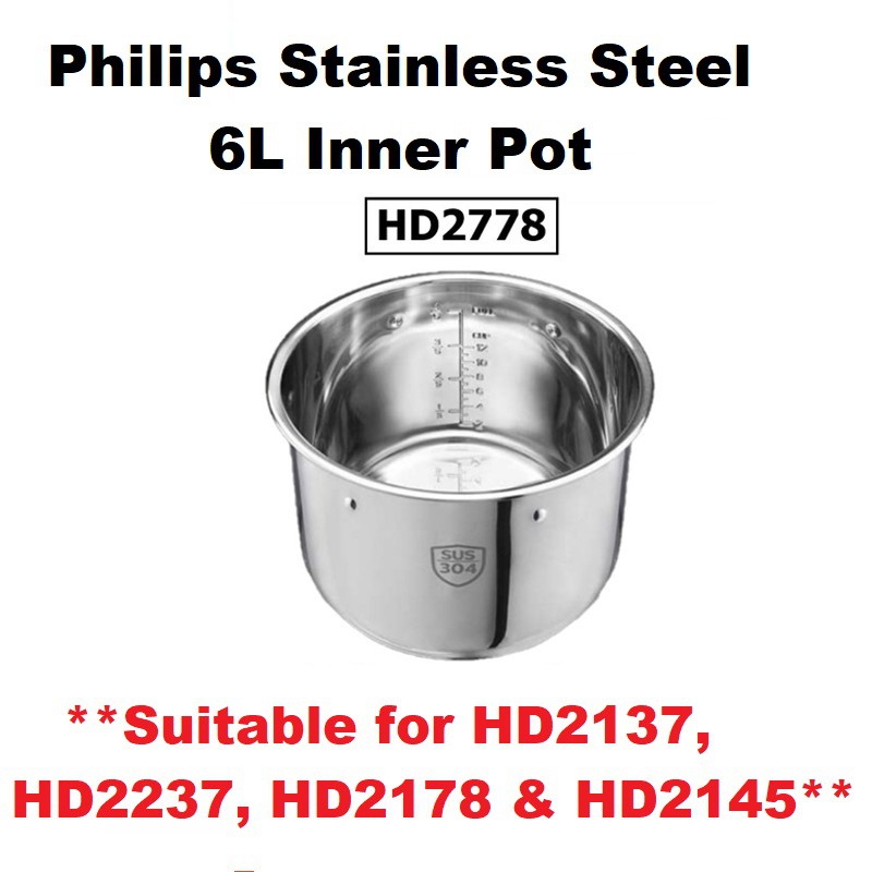 Philips multi cooker discount stainless steel pot