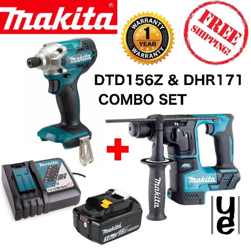 MAKITA COMBO SET 18V ( DTD156 + DHR171 ) 1 YEAR WARRANTY Shopee Malaysia